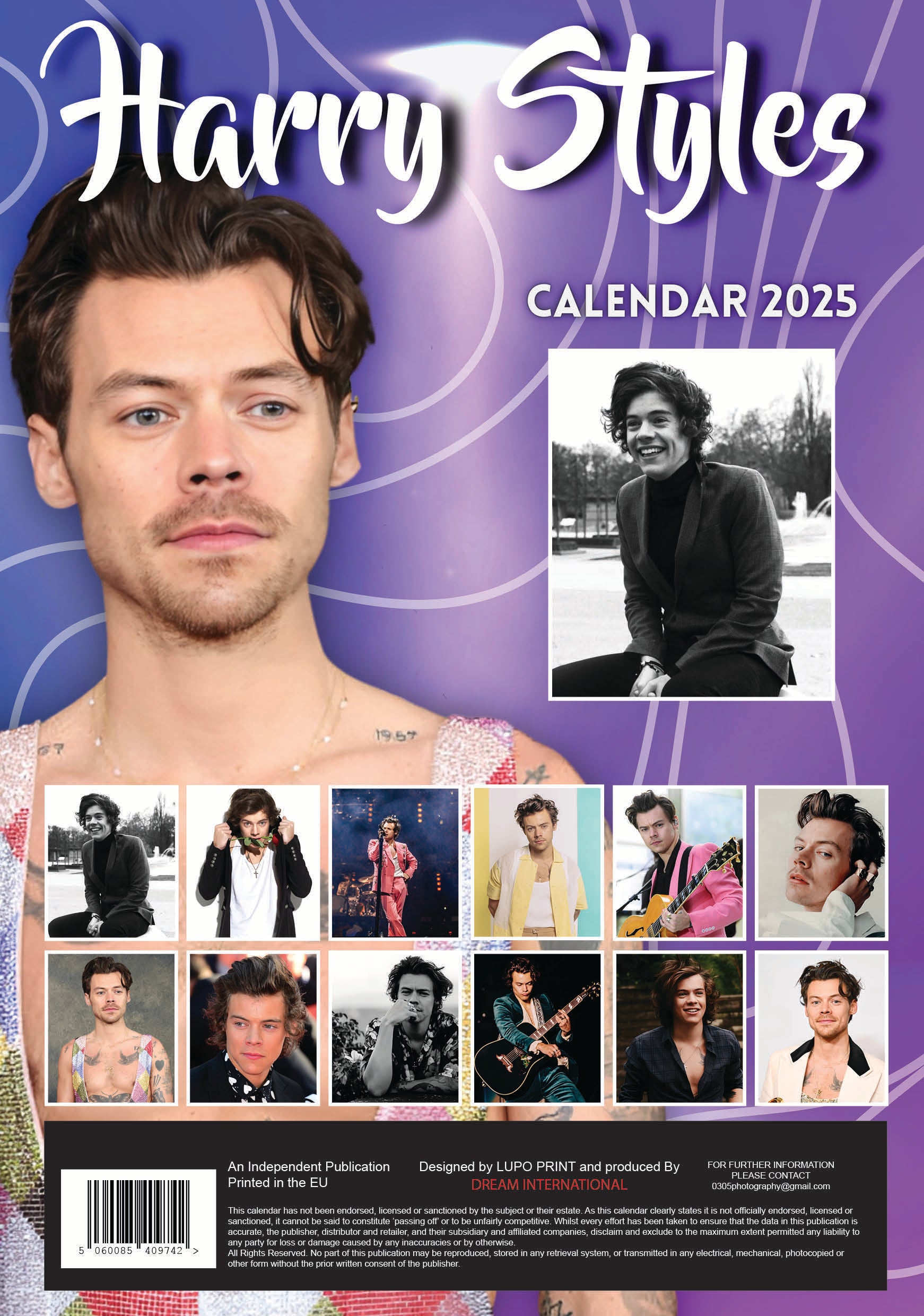 2025 Harry Styles - A3 Wall Calendar