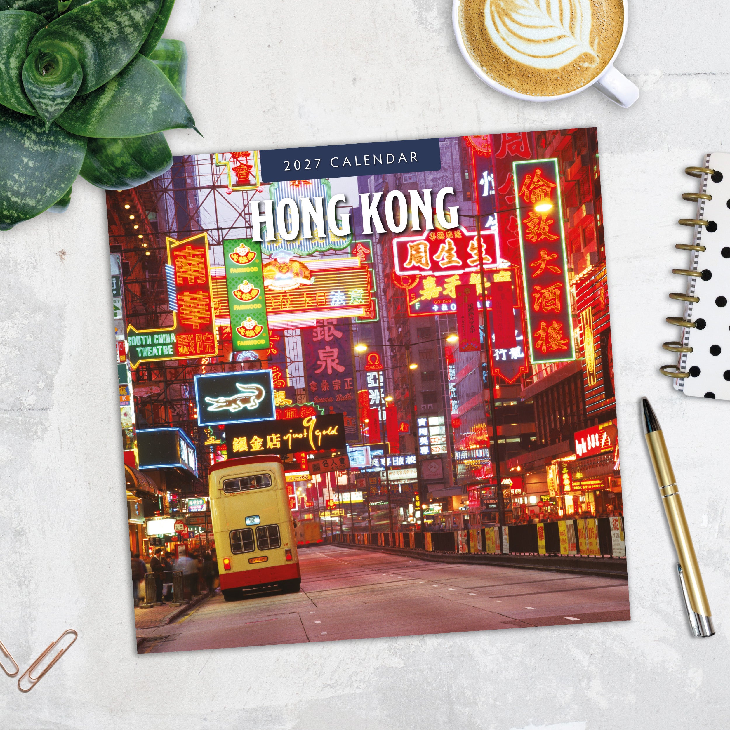 2027 Hong Kong - Square Wall Calendar