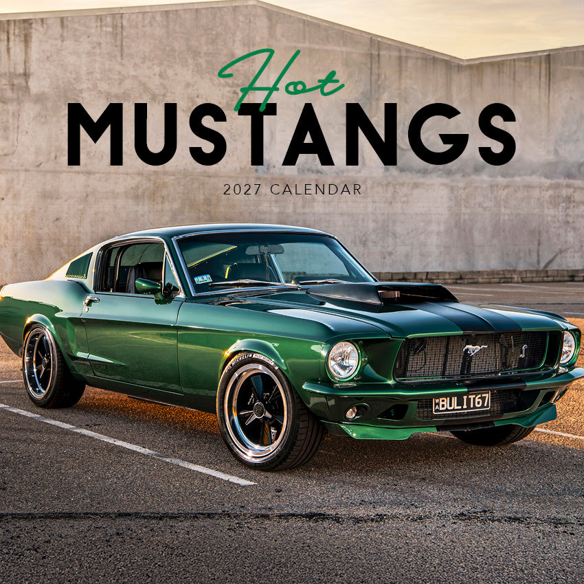 2027 Hot Mustangs - Square Wall Calendar