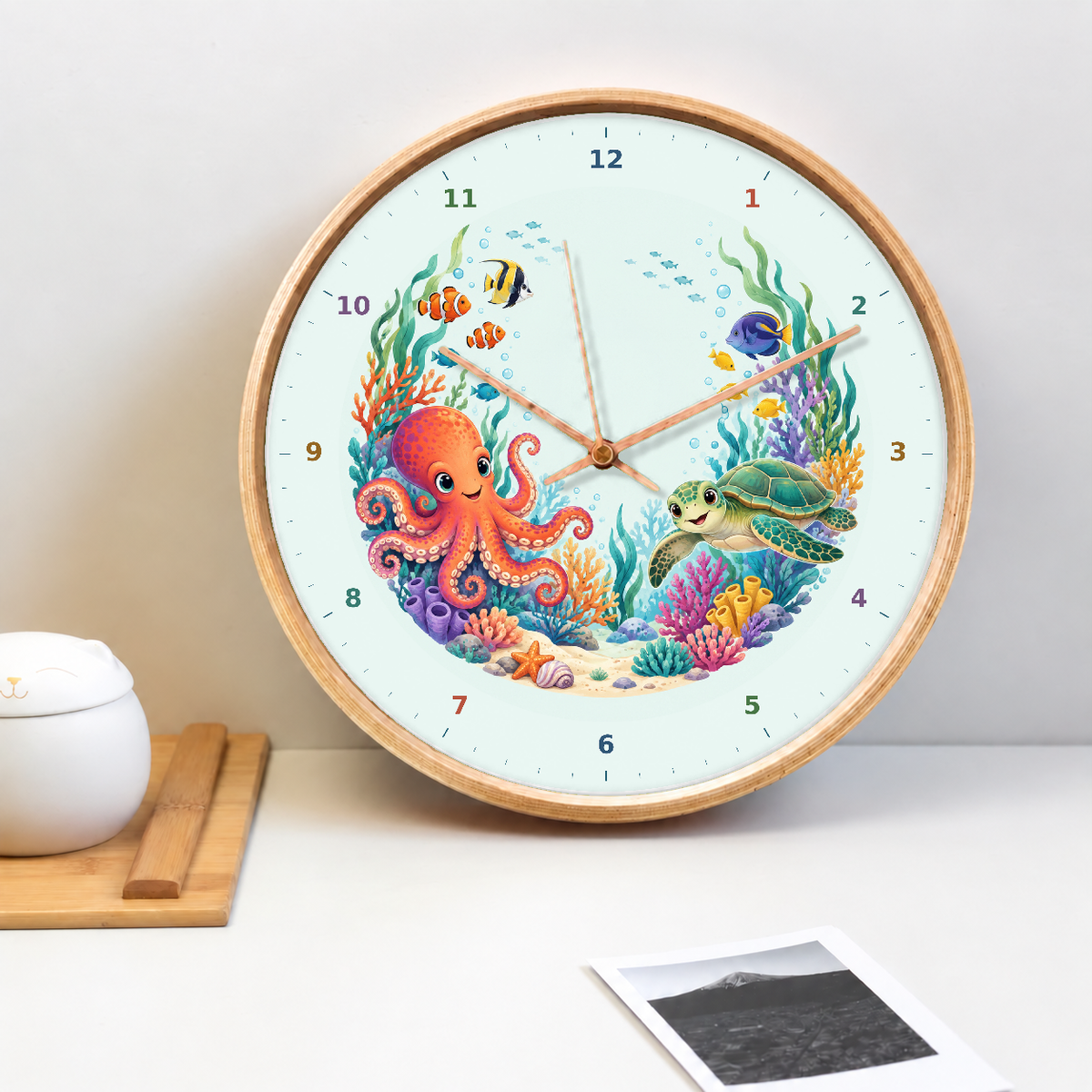 IMAGE_02_Tabletop_-_Kids_Undersea_Friends_Wall_Clock_30cm_Wooden_Frame_-_WC-K120_-_649310204687.png