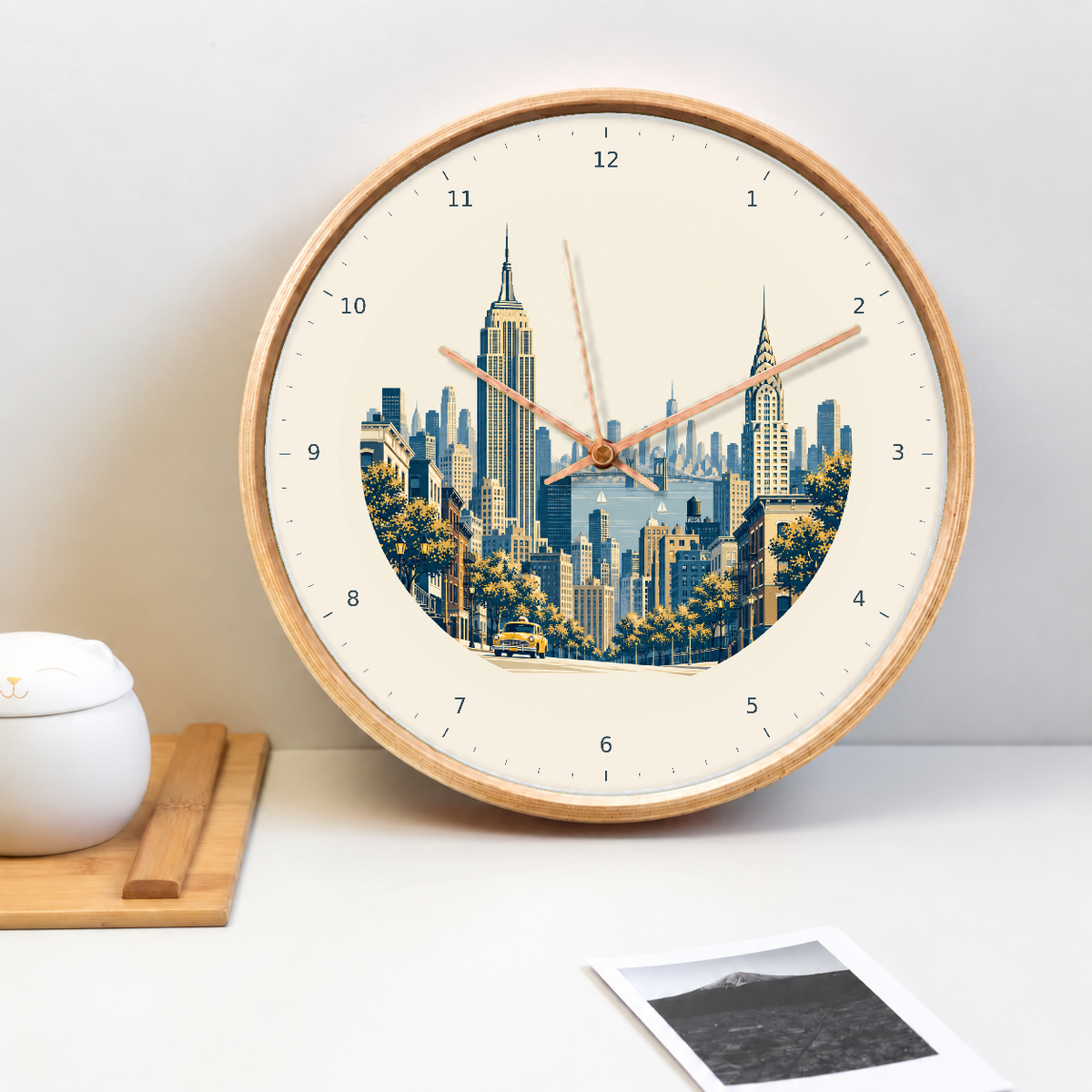 IMAGE_02_Tabletop_-_New_York_Skyline_Wall_Clock_30cm_Wooden_Frame_-_WC-T122_-_649310204700.png