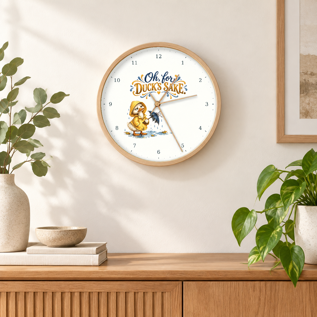 IMAGE_04_Wall_-_Funny_Raincoat_Duck_Wall_Clock_30cm_Wooden_Frame_-_WC-H081_-_649310204298.png