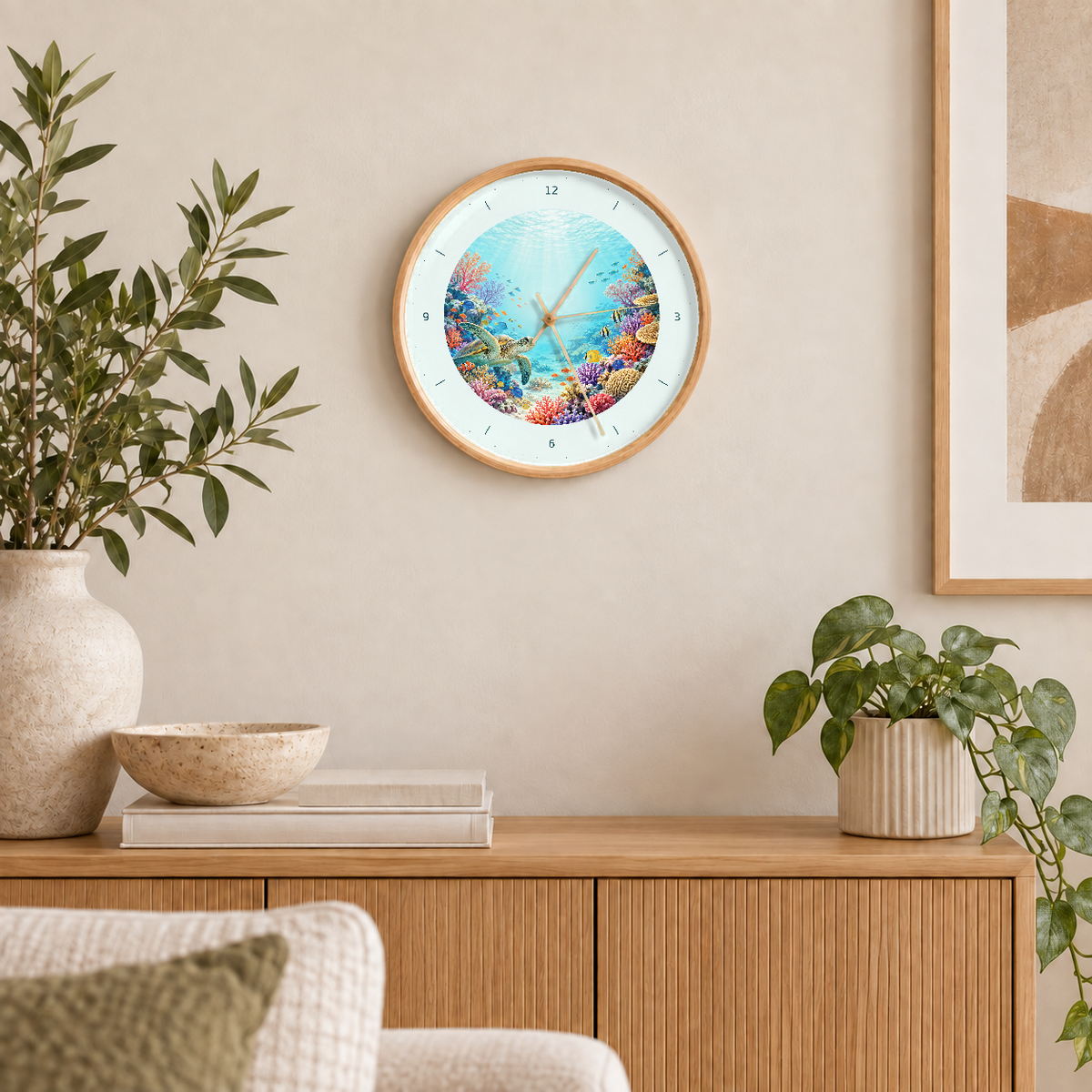 IMAGE_04_Wall_-_Great_Barrier_Reef_Wall_Clock_30cm_Wooden_Frame_-_WC-U027_-_649310203758.png