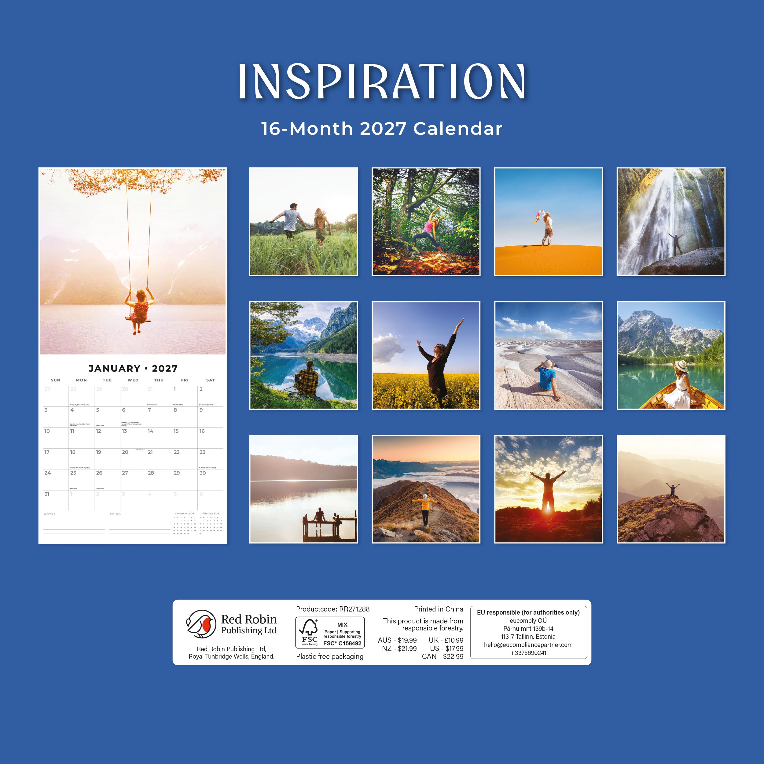 2027 Inspiration - Square Wall Calendar