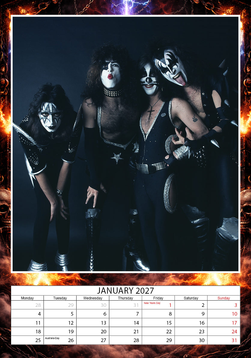 2027 KISS - A3 Wall Calendar