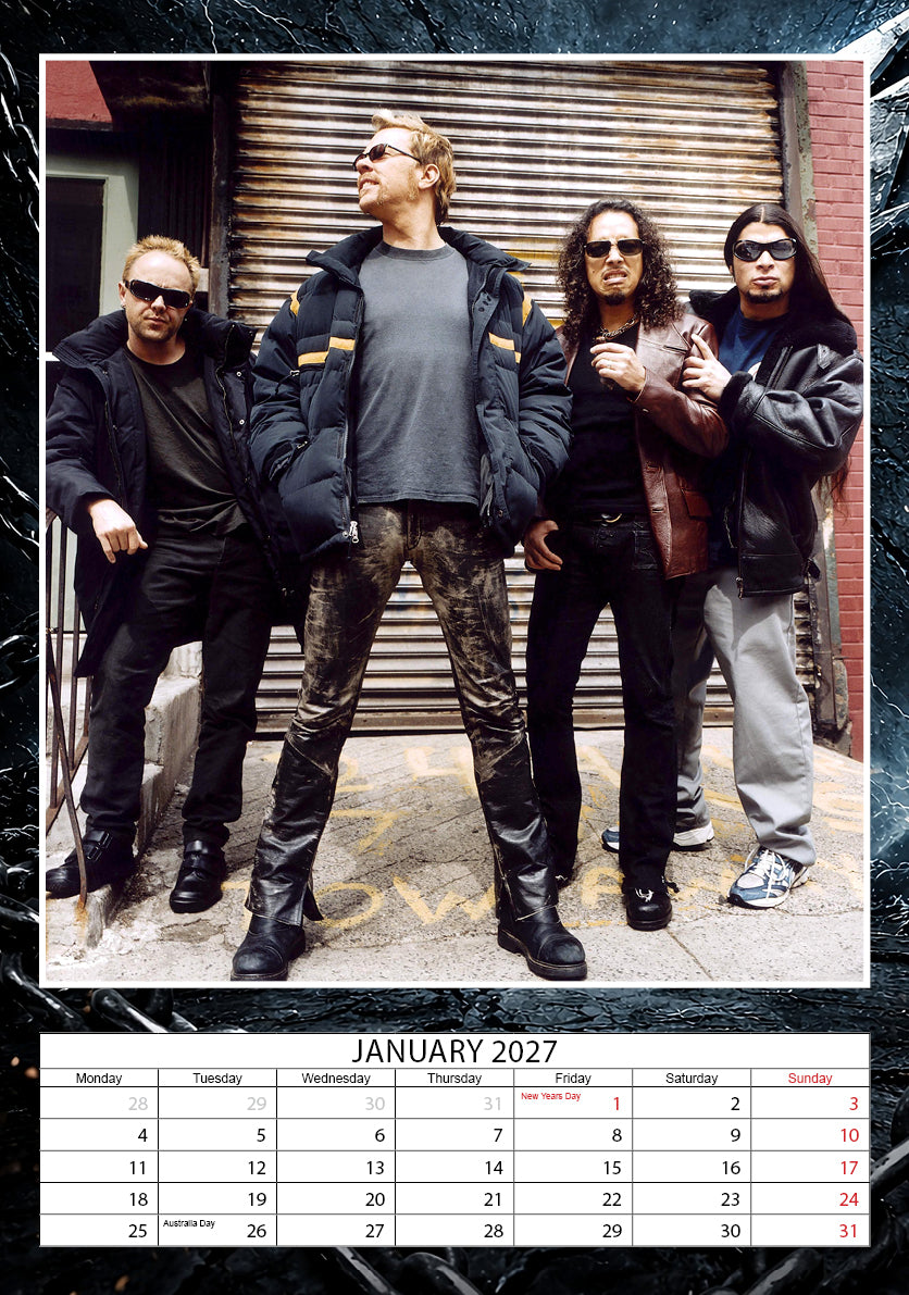 2027 Metallica - A3 Wall Calendar