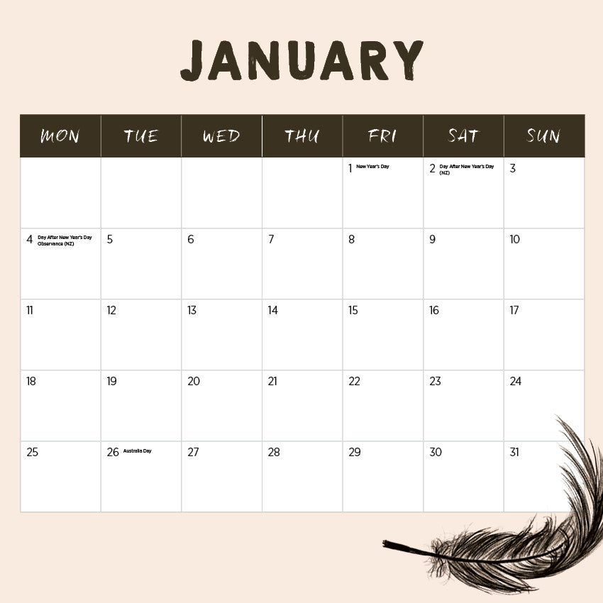 2027 Our Australia Exotic Birds - Square Wall Calendar