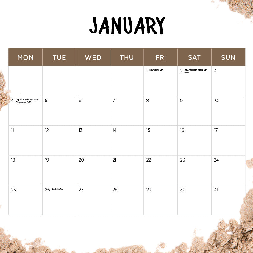 2027 Our Australia Iconic Beaches - Square Wall Calendar