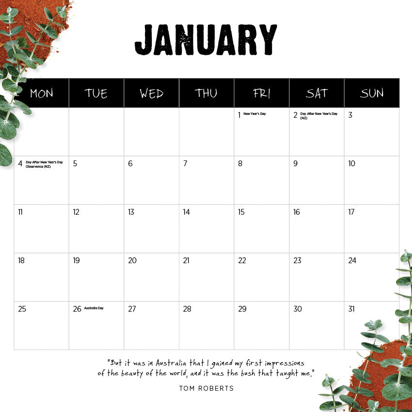 2027 Our Australia Outback - Square Wall Calendar