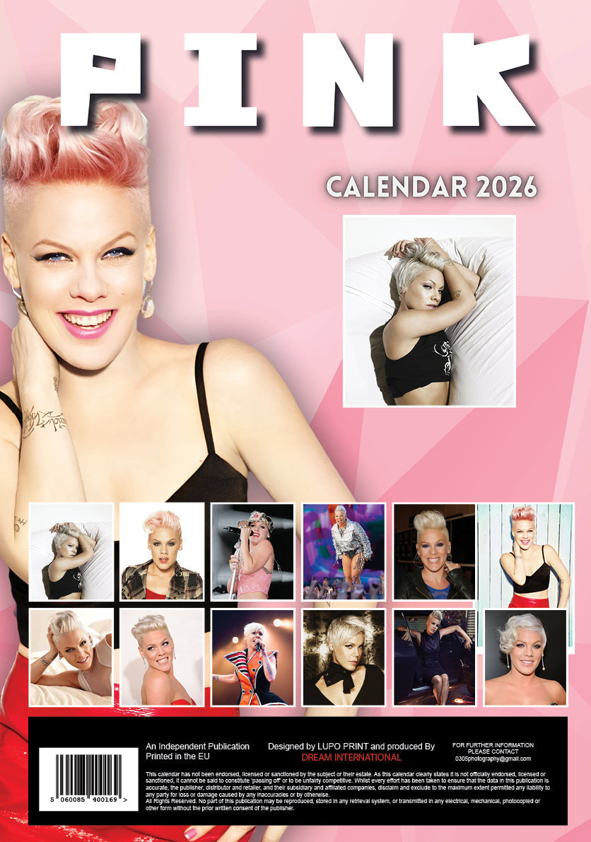 2026 Pink (P!nk) - A3 Wall Calendar