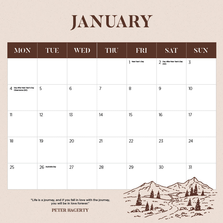 2027 Pathways Of The World - Square Wall Calendar