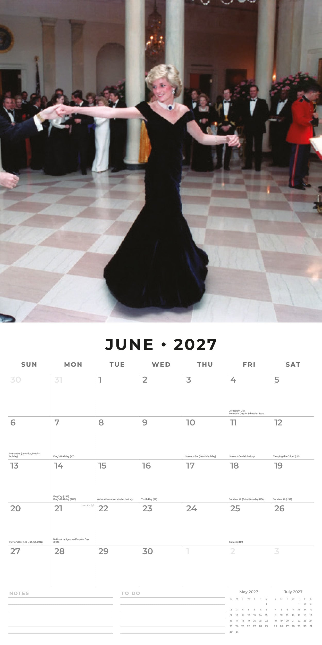 2027 Diana - Square Wall Calendar