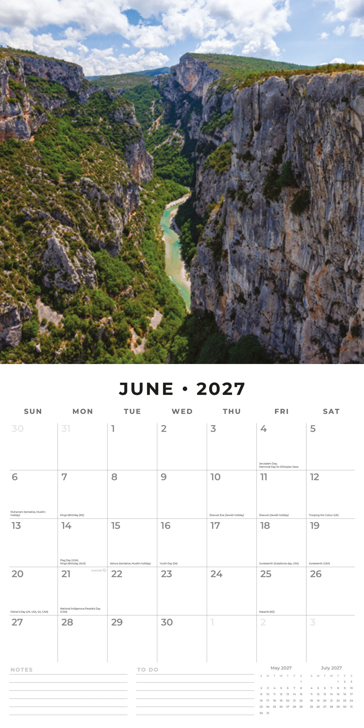 2027 Provence - Square Wall Calendar