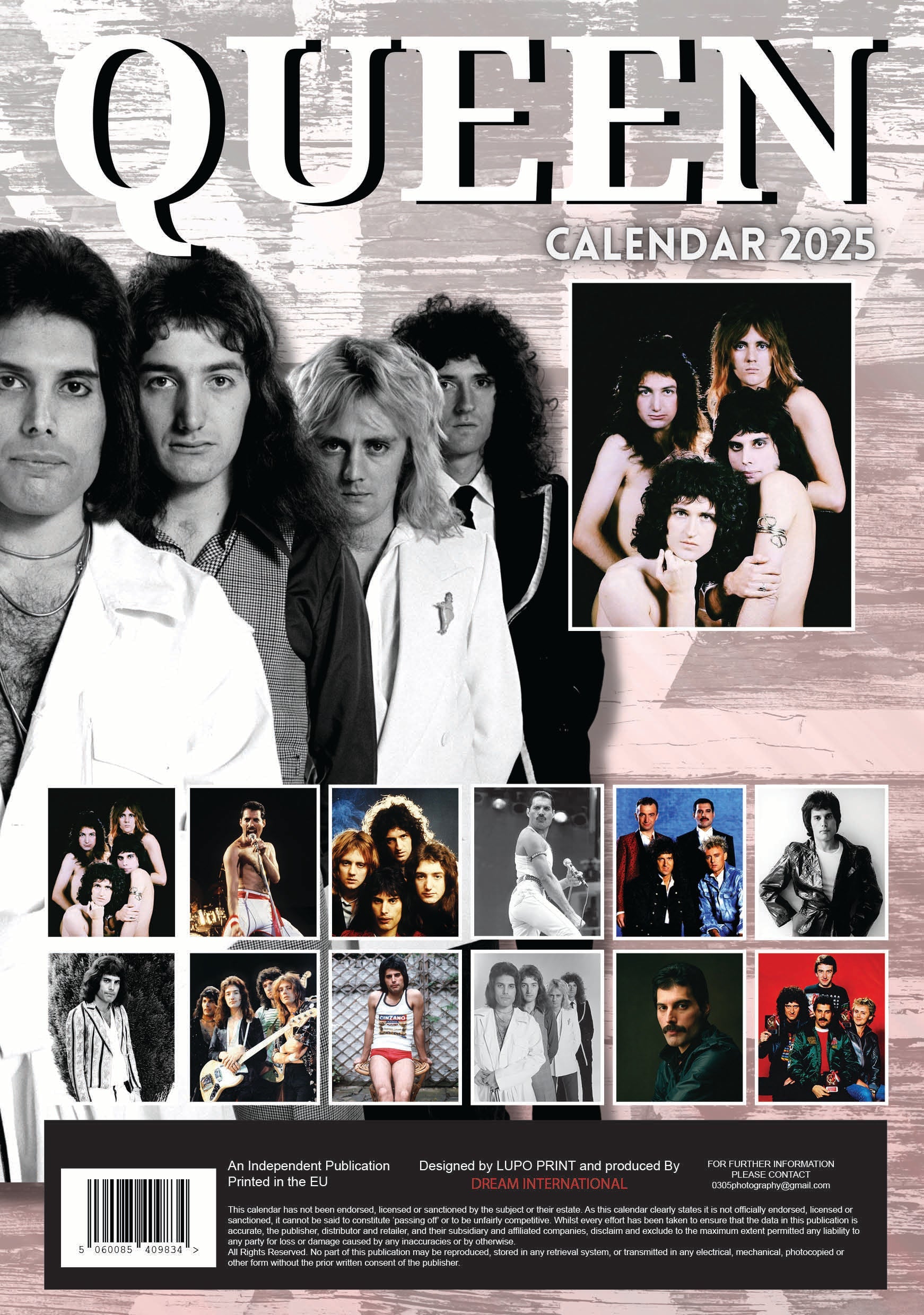 2025 Queen A3 Wall Calendar