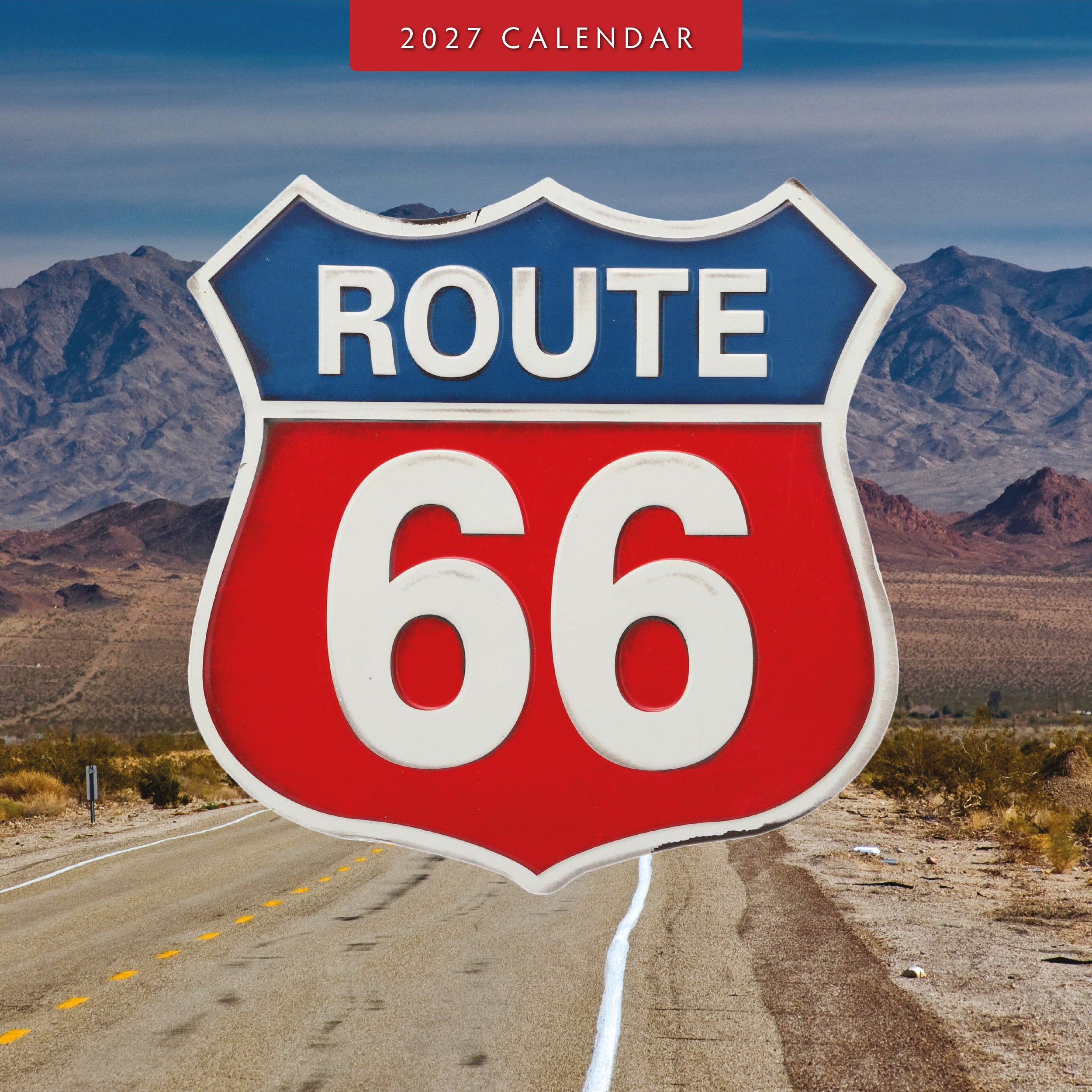 2027 Route 66 - Square Wall Calendar