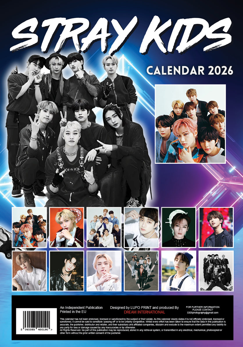 2026 Stray Kids - A3 Wall Calendar