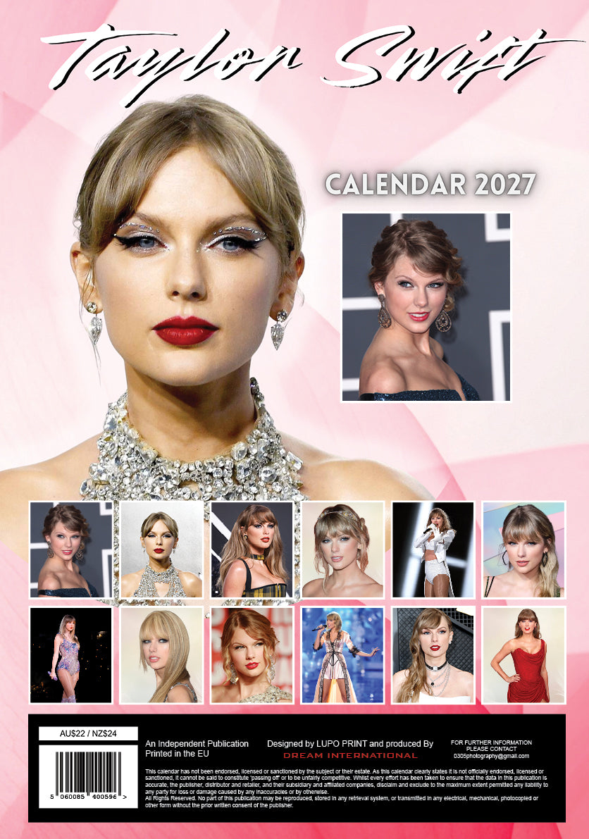 2027 Taylor Swift - A3 Wall Calendar
