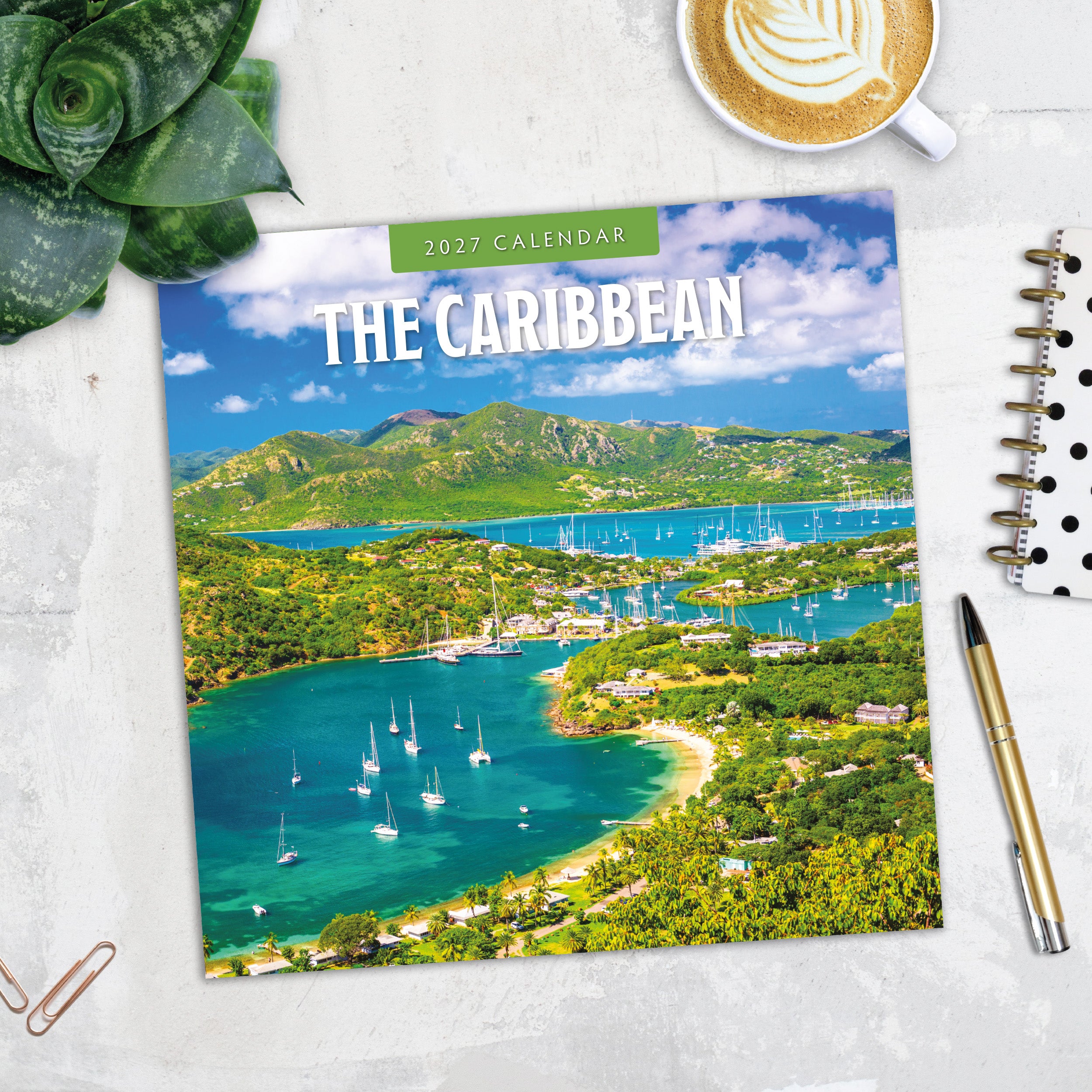 2027 The Caribbean - Square Wall Calendar