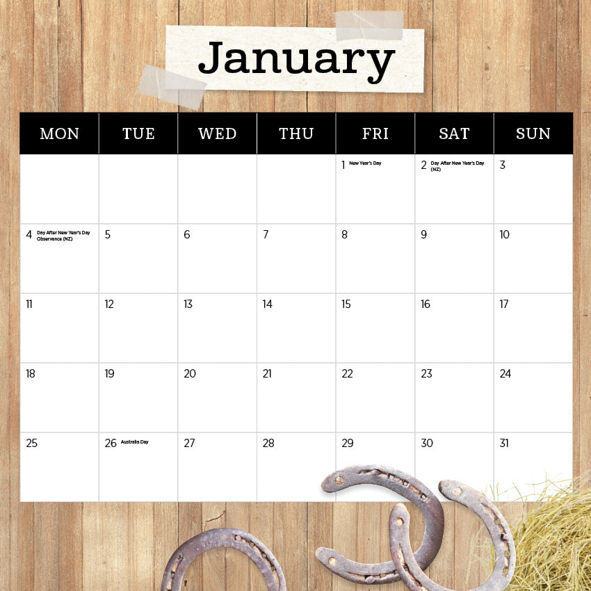 2027 The Love Of A Horse - Square Wall Calendar
