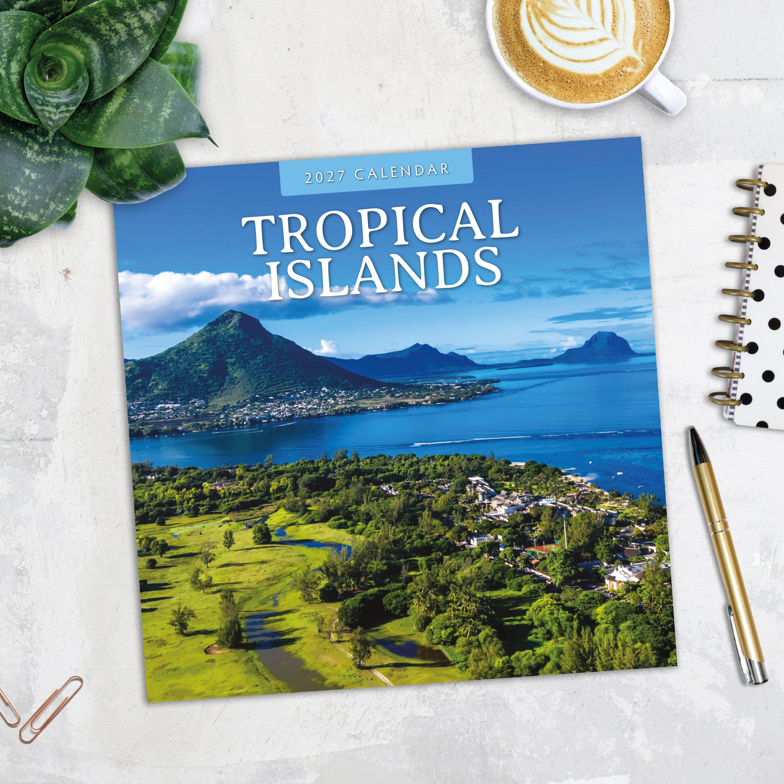 2027 Tropical Islands - Square Wall Calendar