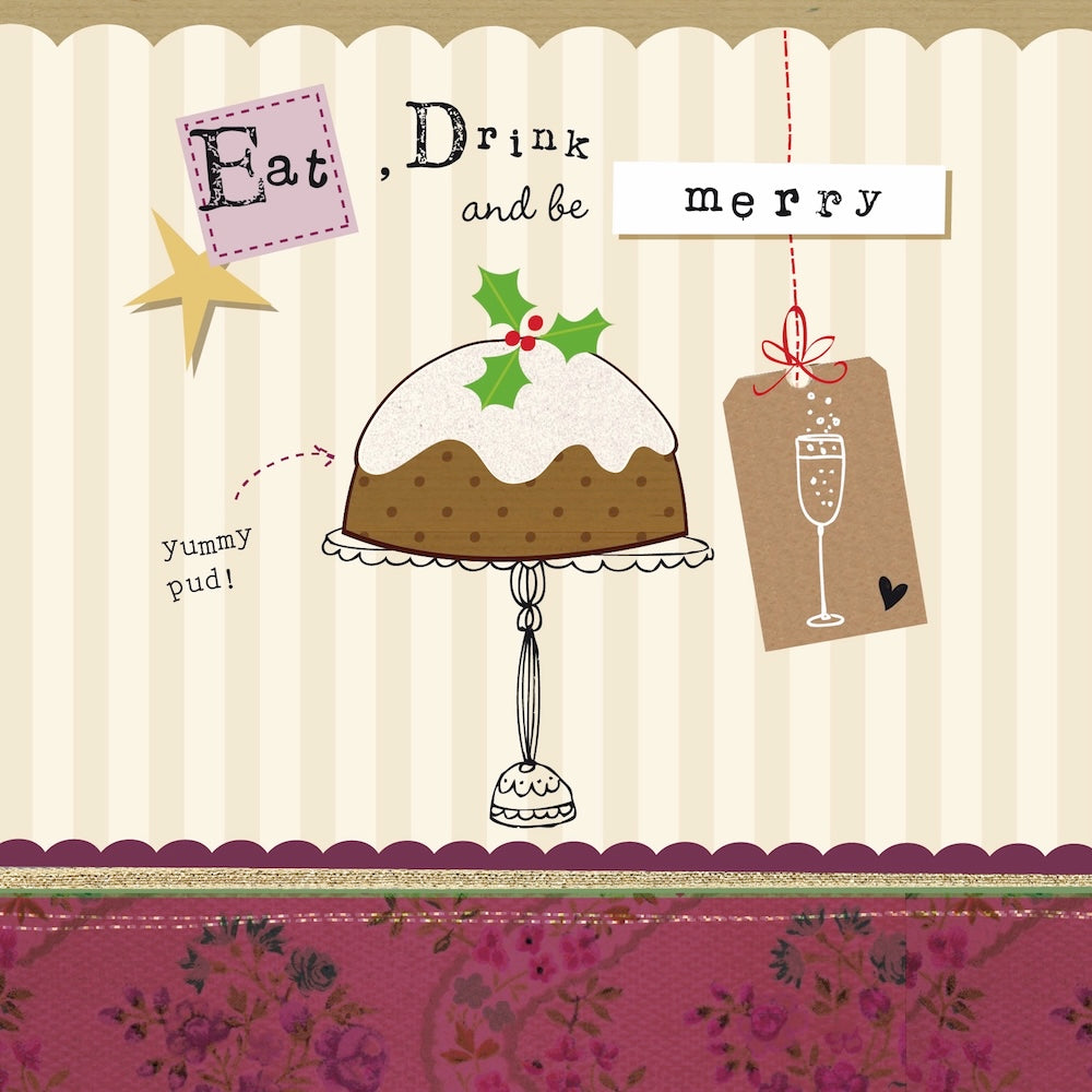 BCNA - Eat, Drink and be Merry - 10 Charity Christmas Cards Pack