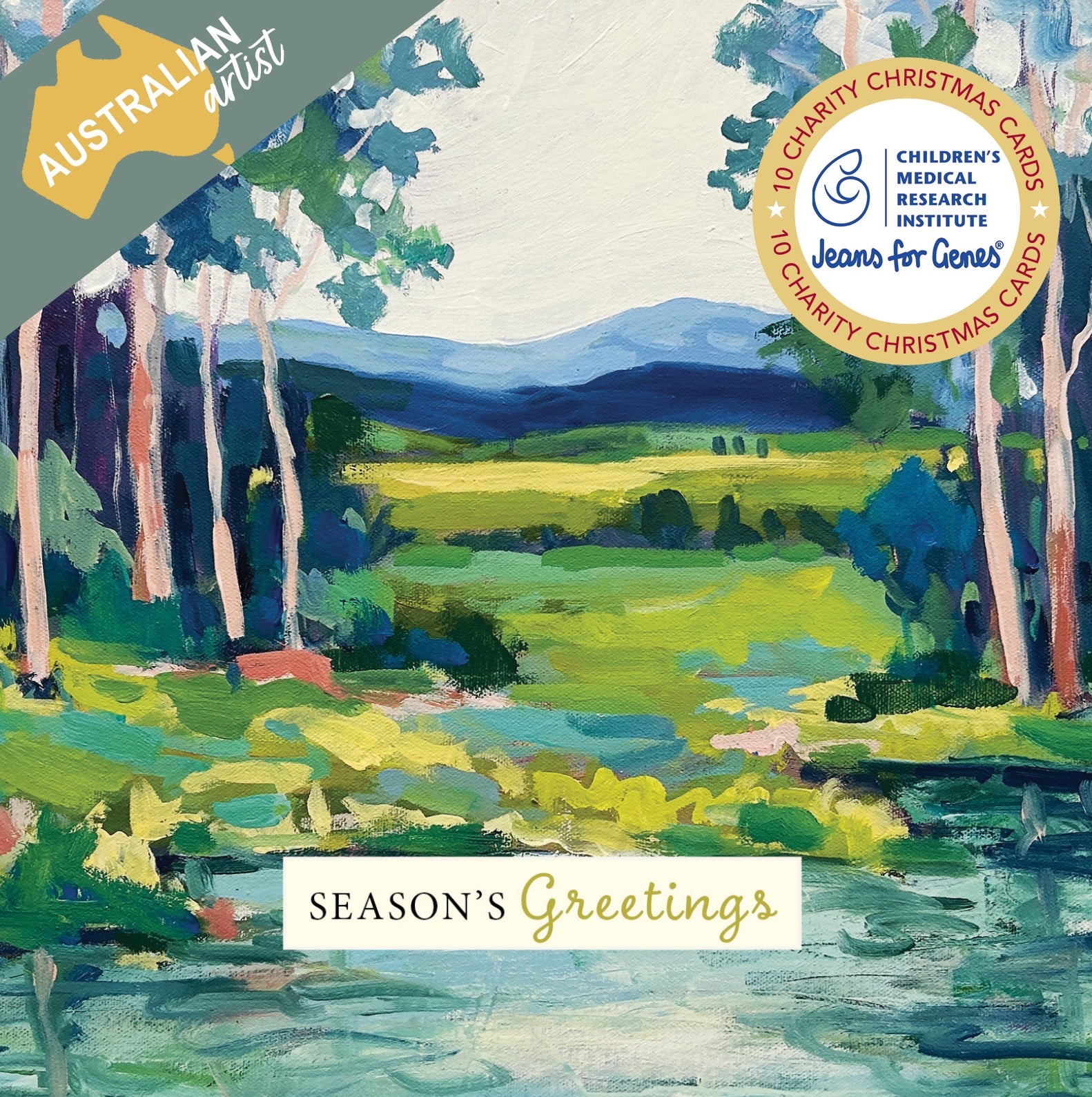 CMRI - Australian Christmas Serenity - 10 Charity Christmas Cards Pack