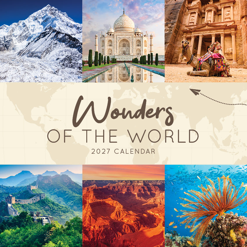 2027 Wonders Of The World  - Square Wall Calendar