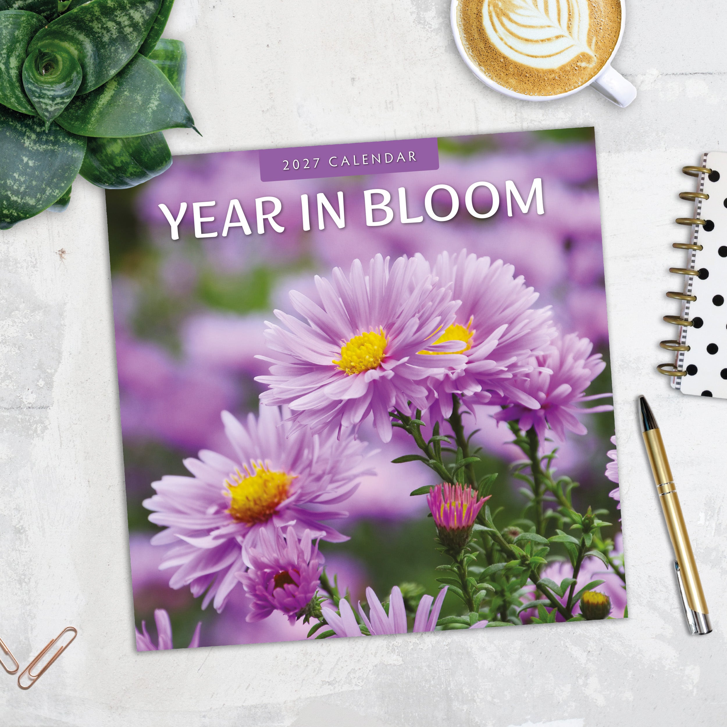2027 Year in Bloom - Square Wall Calendar