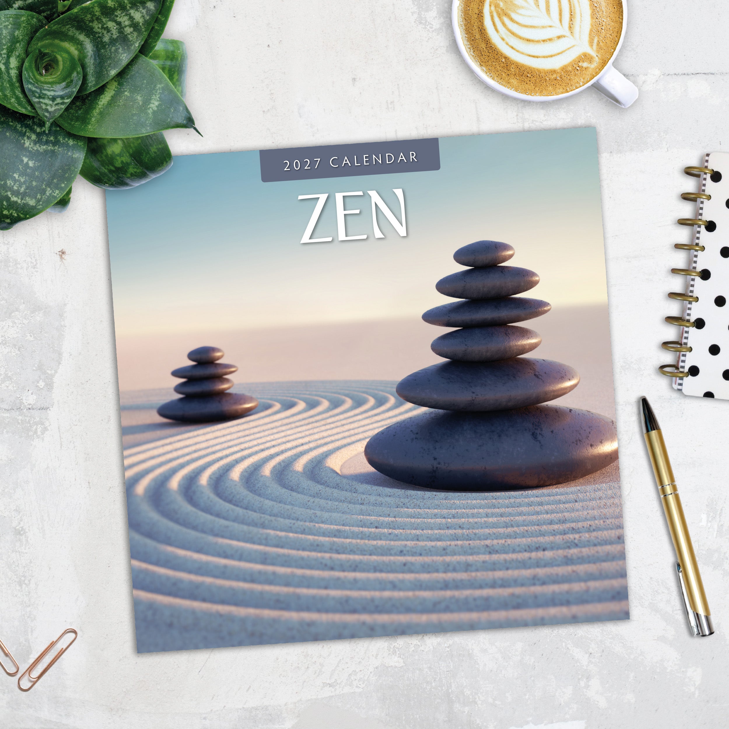 2027 Zen - Square Wall Calendar