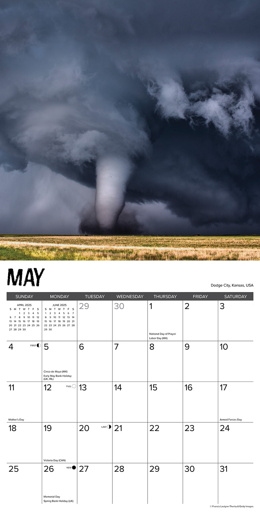 2025 Extreme Weather - Square Wall Calendar (US Only)