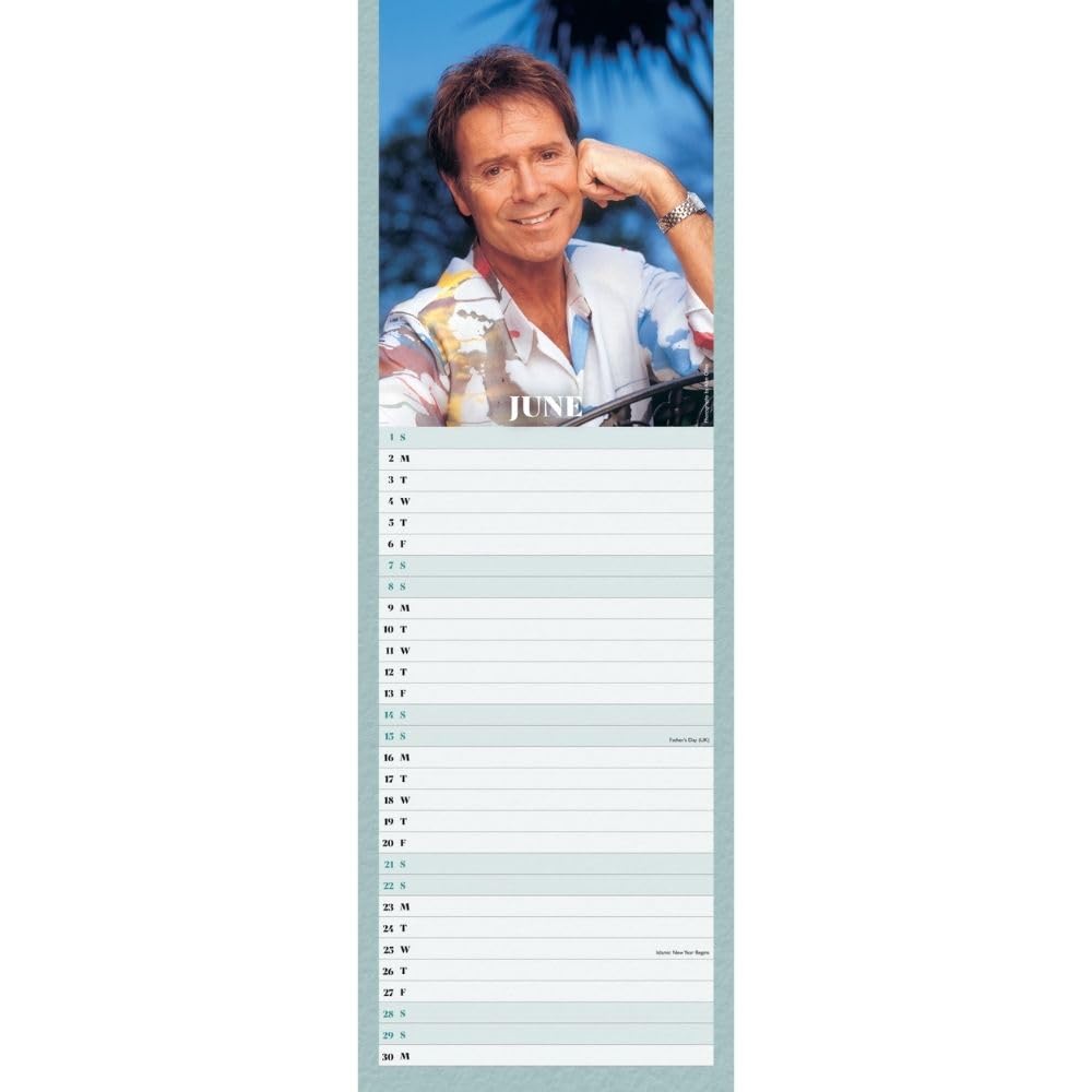 2025 Cliff Richard - Slim Wall Calendar