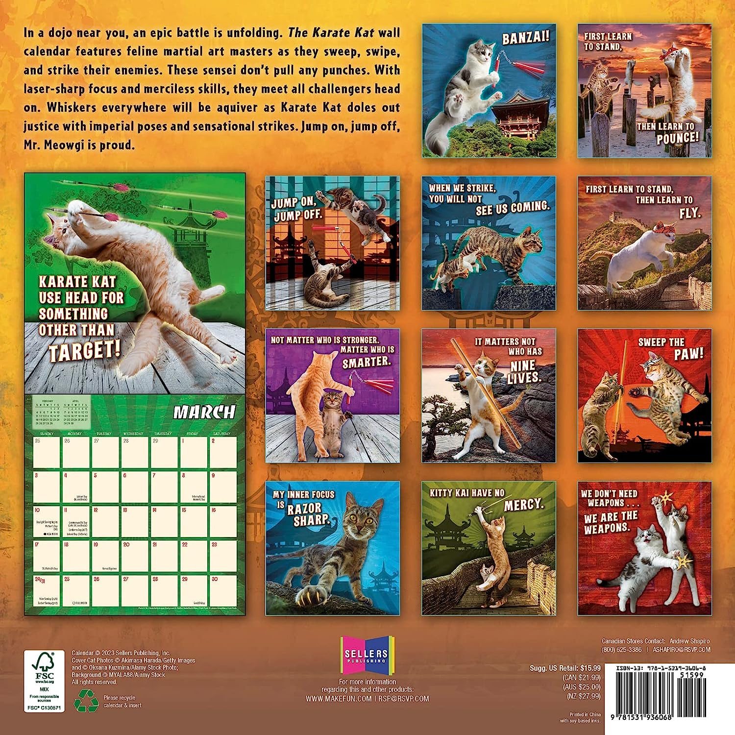 2024 Karate Kat Square Wall Calendar   A1949cecce9d7460638ac776a1ba286e 