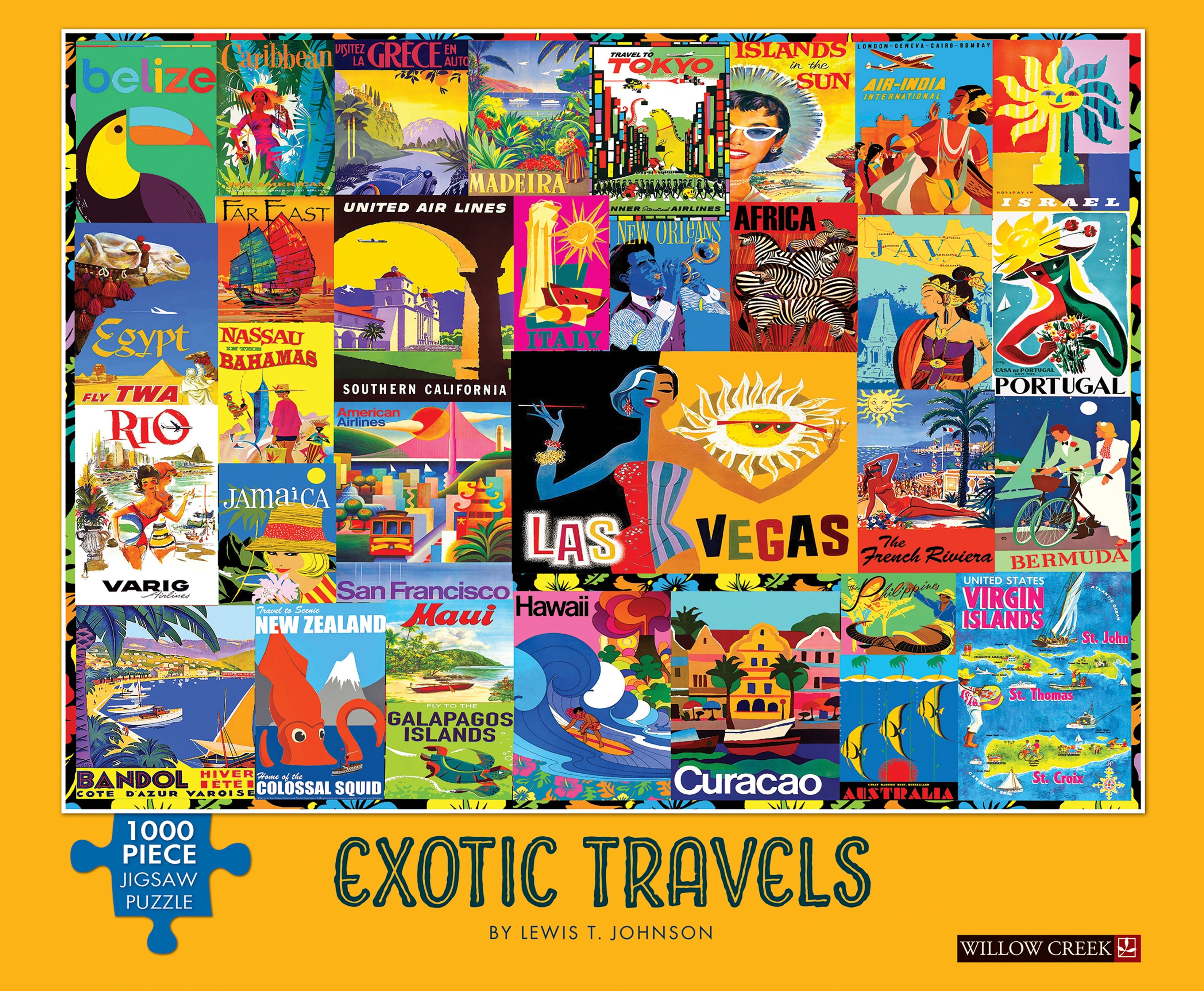 Exotic Travels 1000 Piece - Jigsaw Puzzle