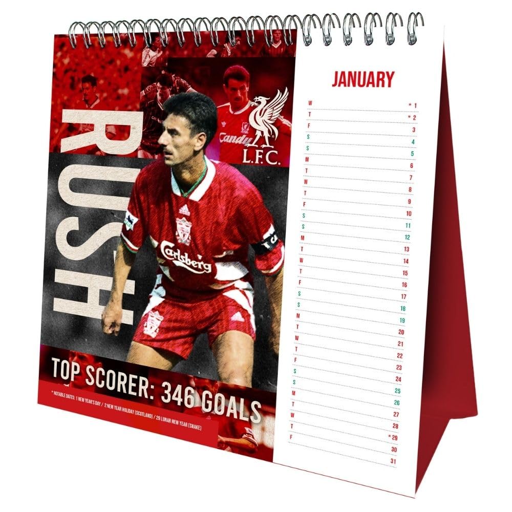 2025 Liverpool Fc - Desk Easel Calendar