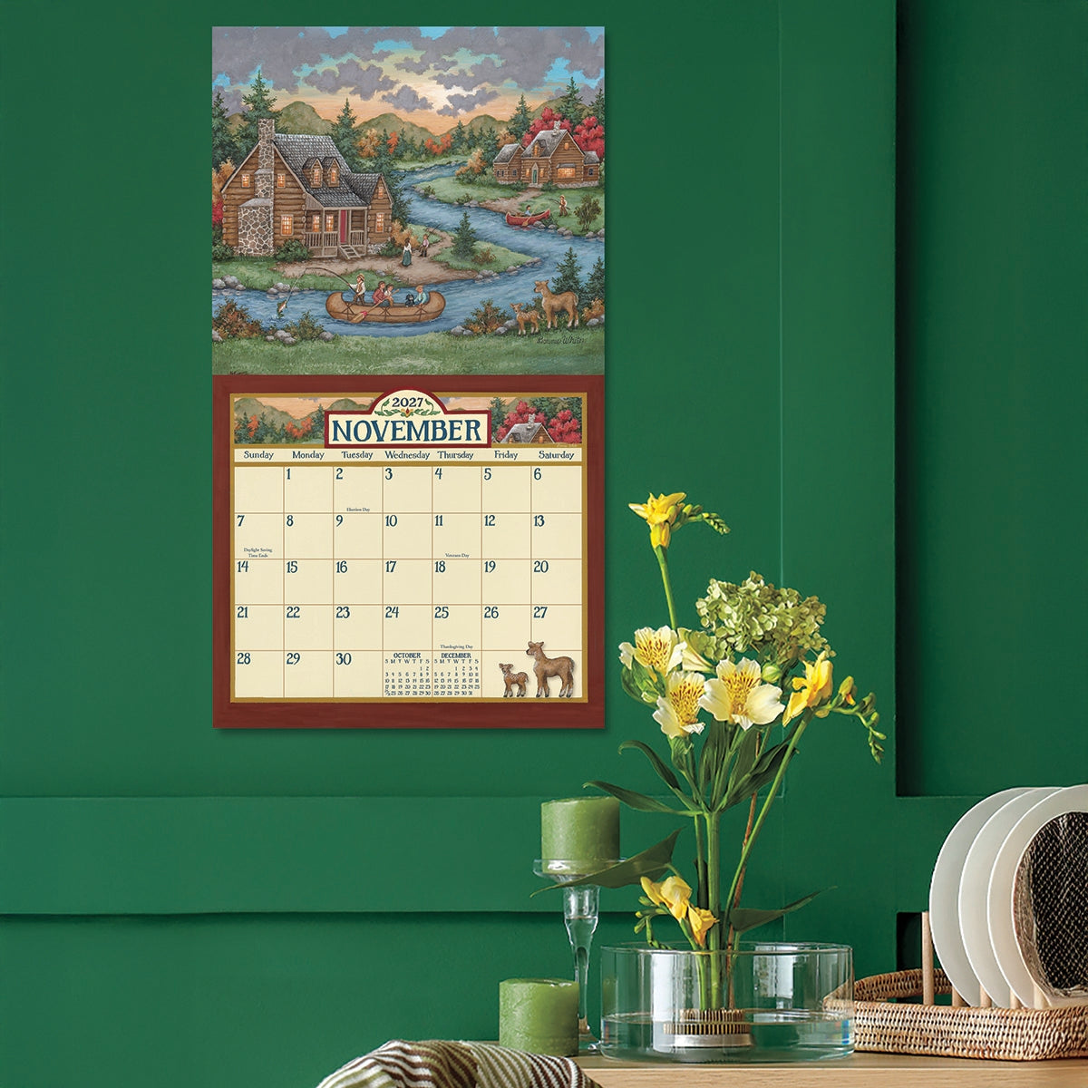 2027 Bonnie White - Deluxe Wall Calendar by Bonnie White