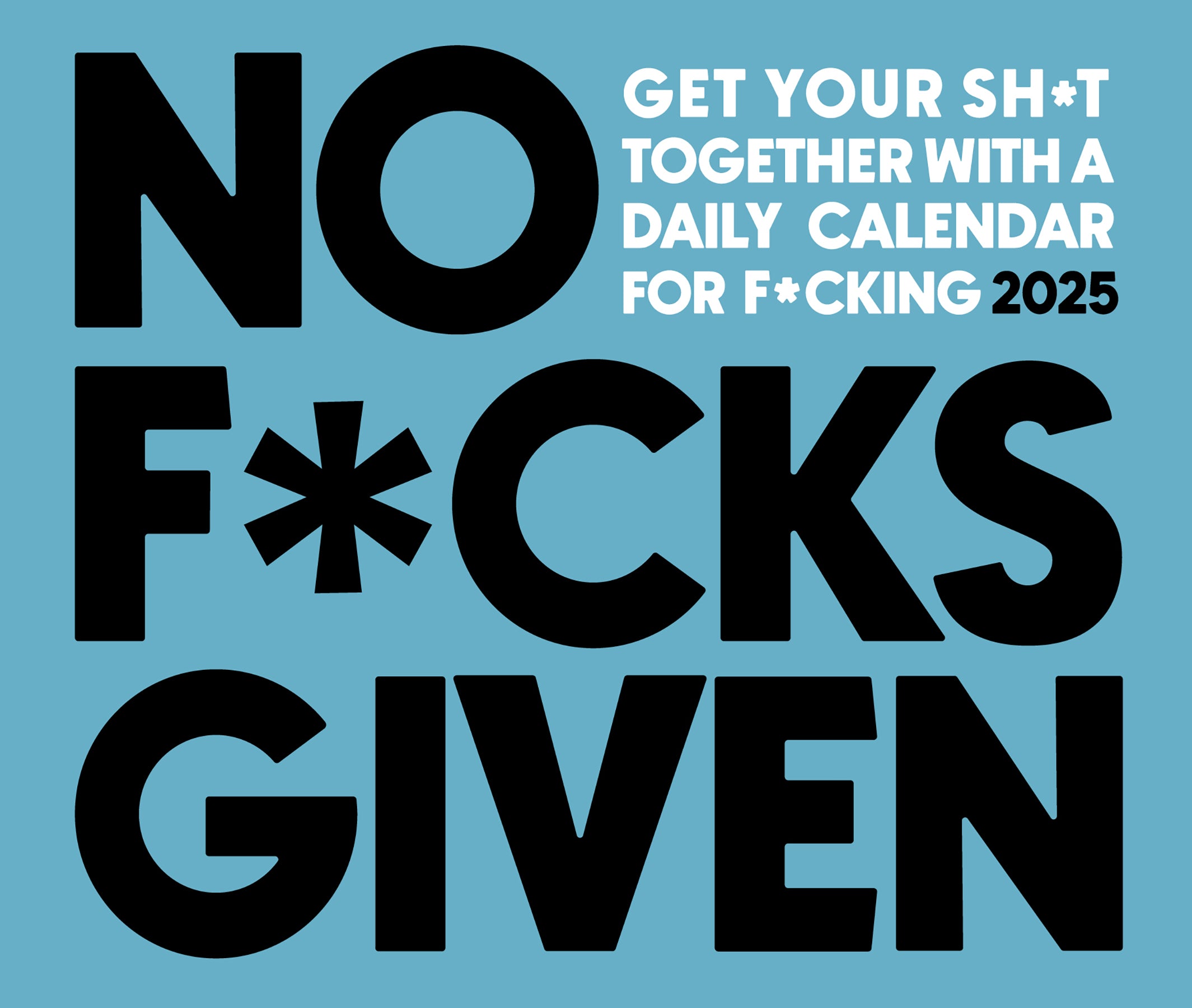 2025 No F*cks Given - Daily Boxed Page-A-Day Calendar (US Only)