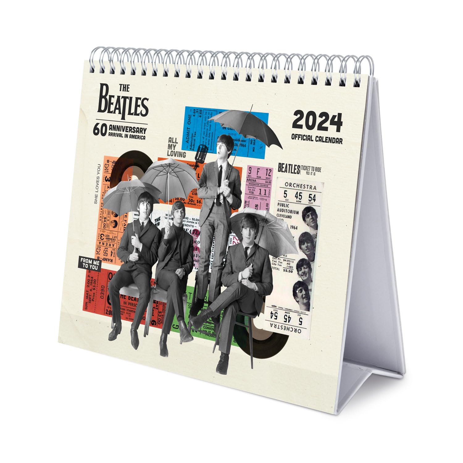 2024 Beatles - Desk Easel Calendar  SOLD OUT