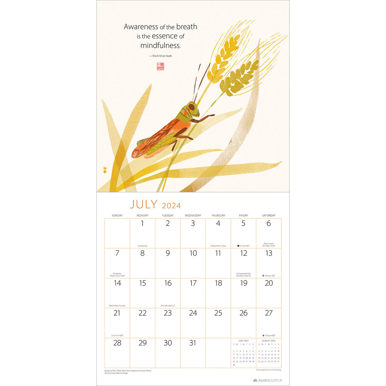 2024 Touching Peace - Square Wall Calendar  SOLD OUT