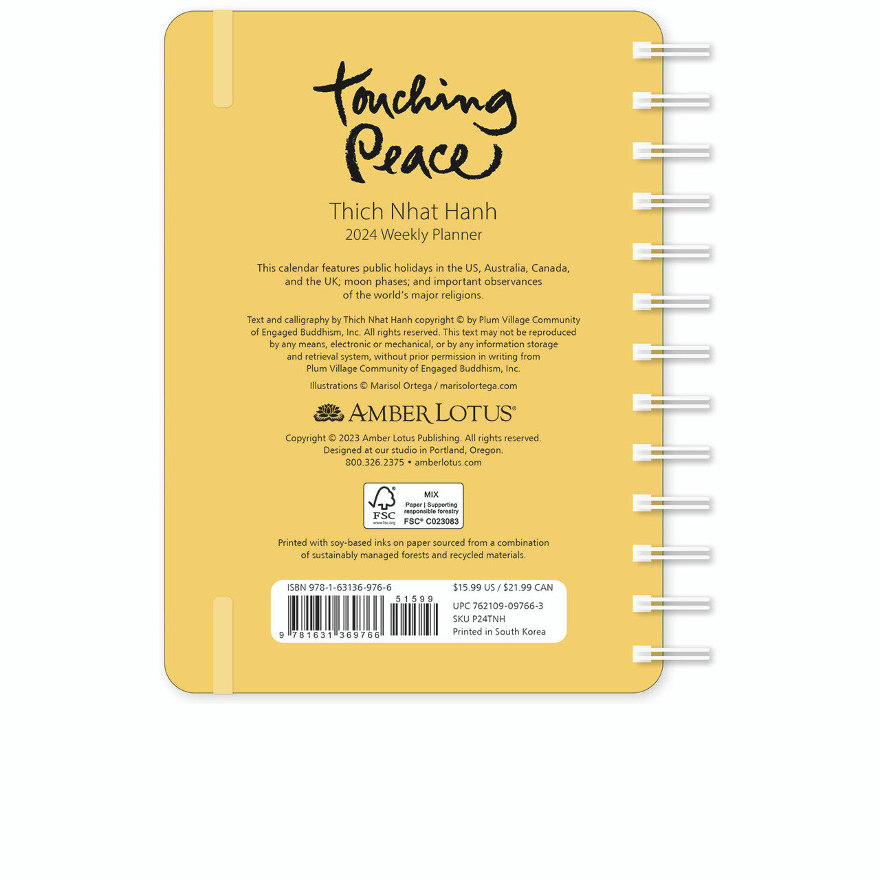 2024 Touching Peace - Weekly, Monthly Diary/Planner  SOLD OUT