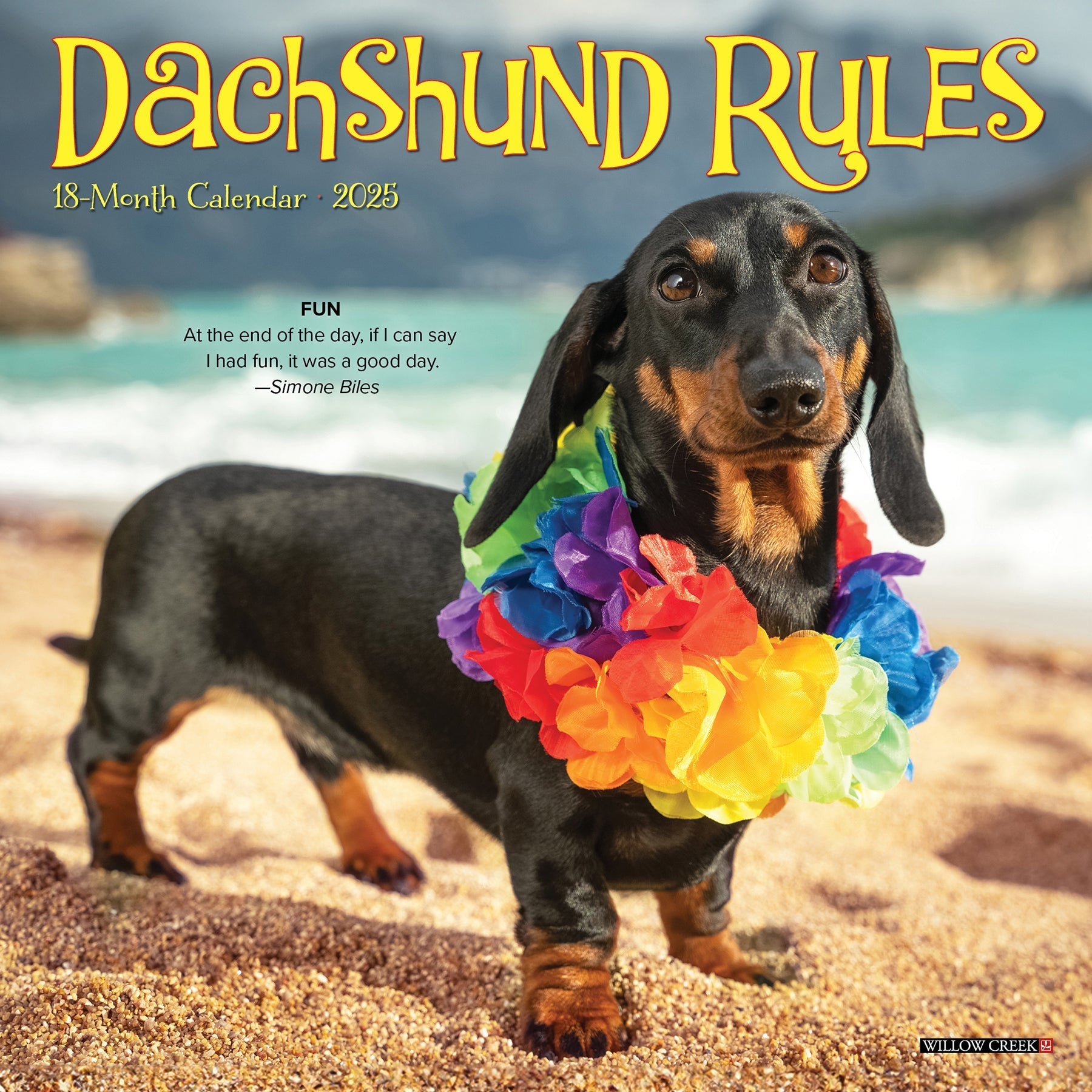 2025 Dachshund Rules - Mini Wall Calendar (US Only)