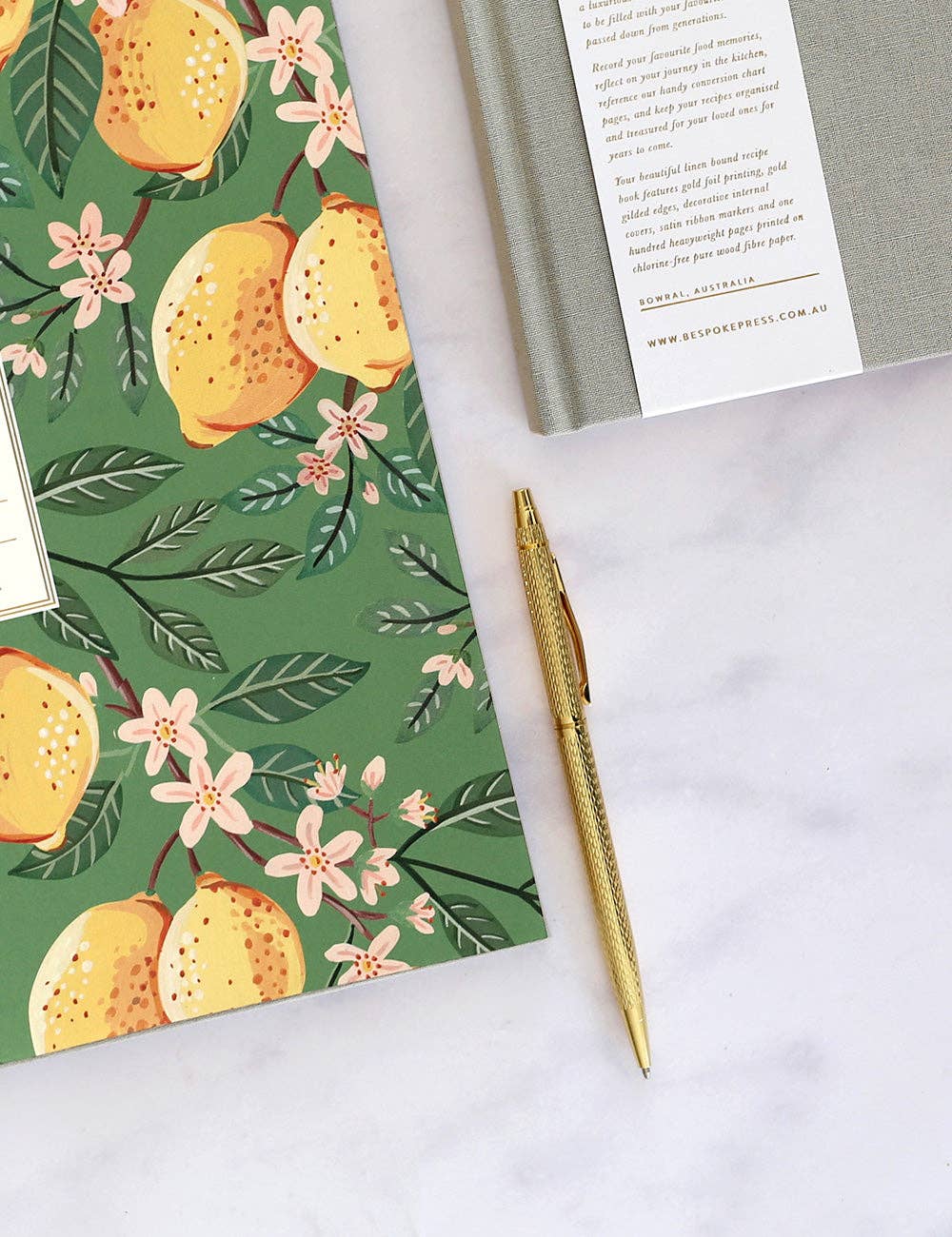 Basket Weave Gold Ballpoint Pen (Boxed)