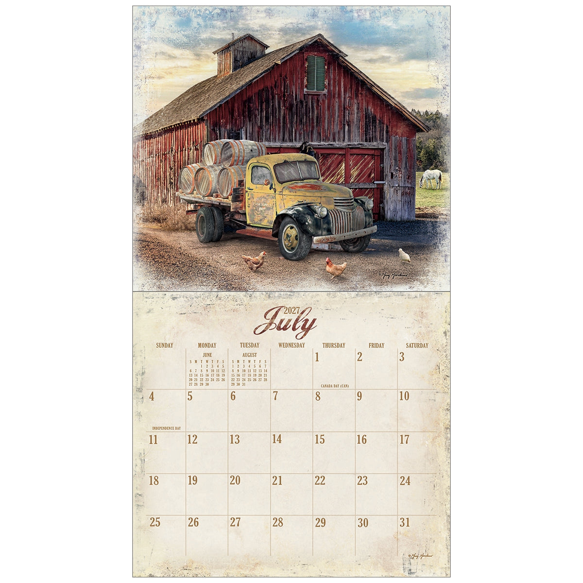 2027 Heartland - Deluxe Wall Calendar by Terry Redlin