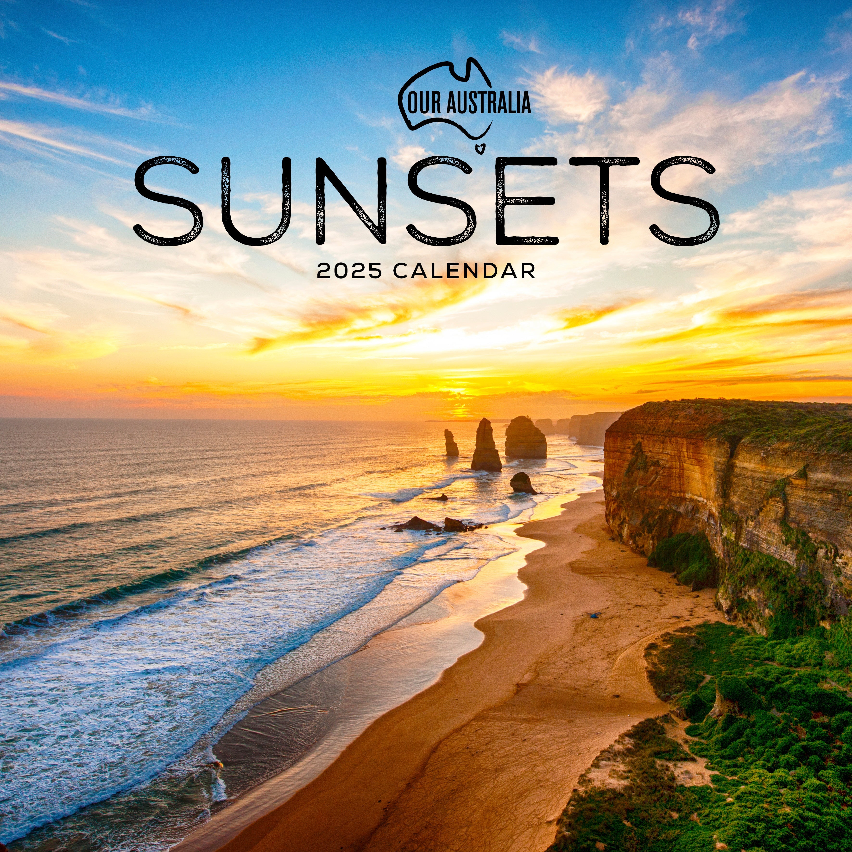 2025 Our Australia Sunsets - Square Wall Calendar