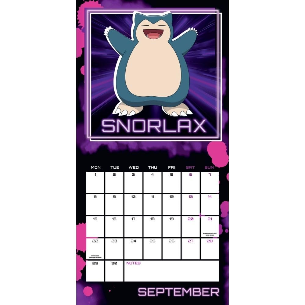 2025 Pokemon - Square Wall Calendar