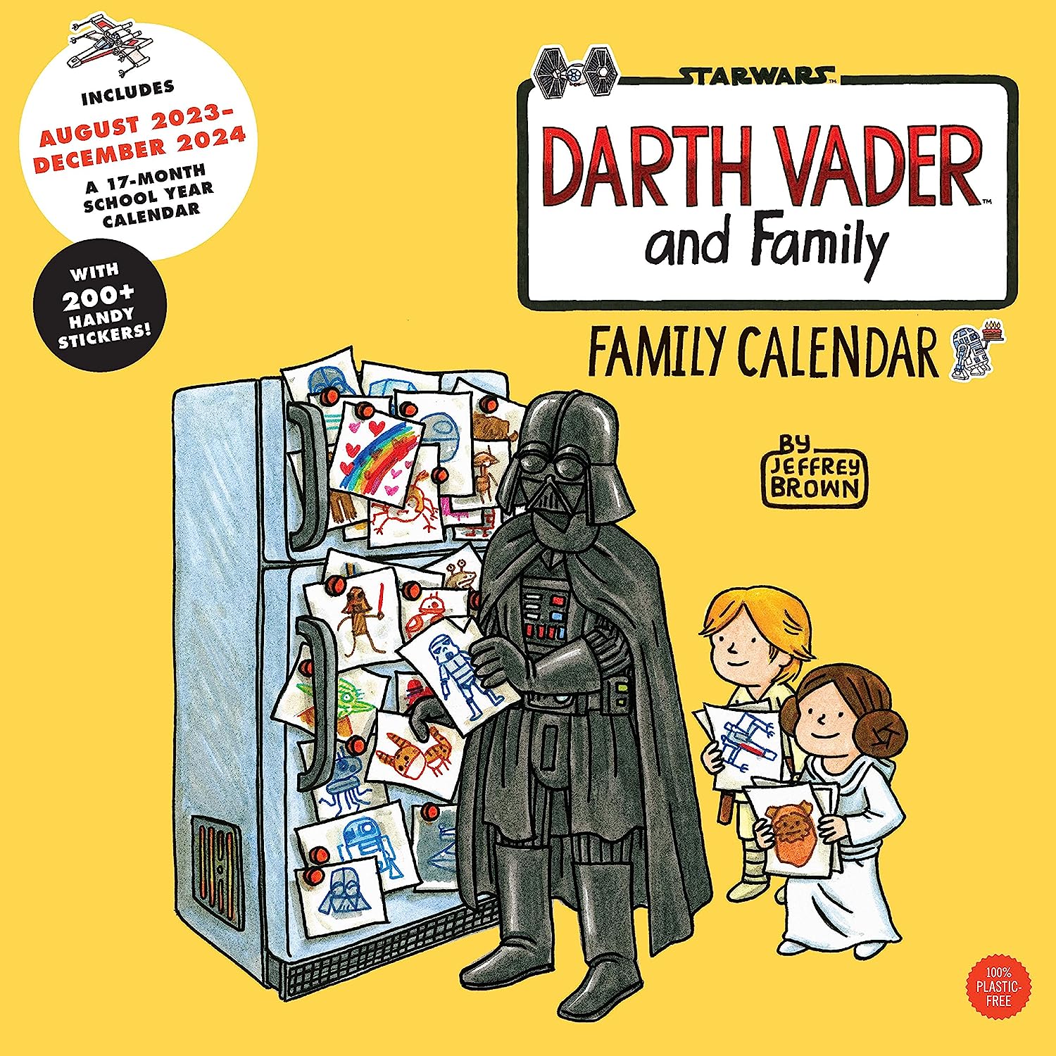 2024 Darth Vader and Family: Family Calendar - Square Wall Calendar