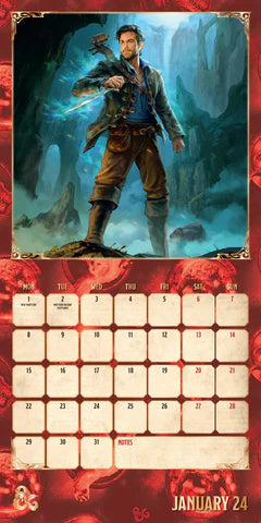 2024 Dungeons & Dragons - Square Wall Calendar  SOLD OUT