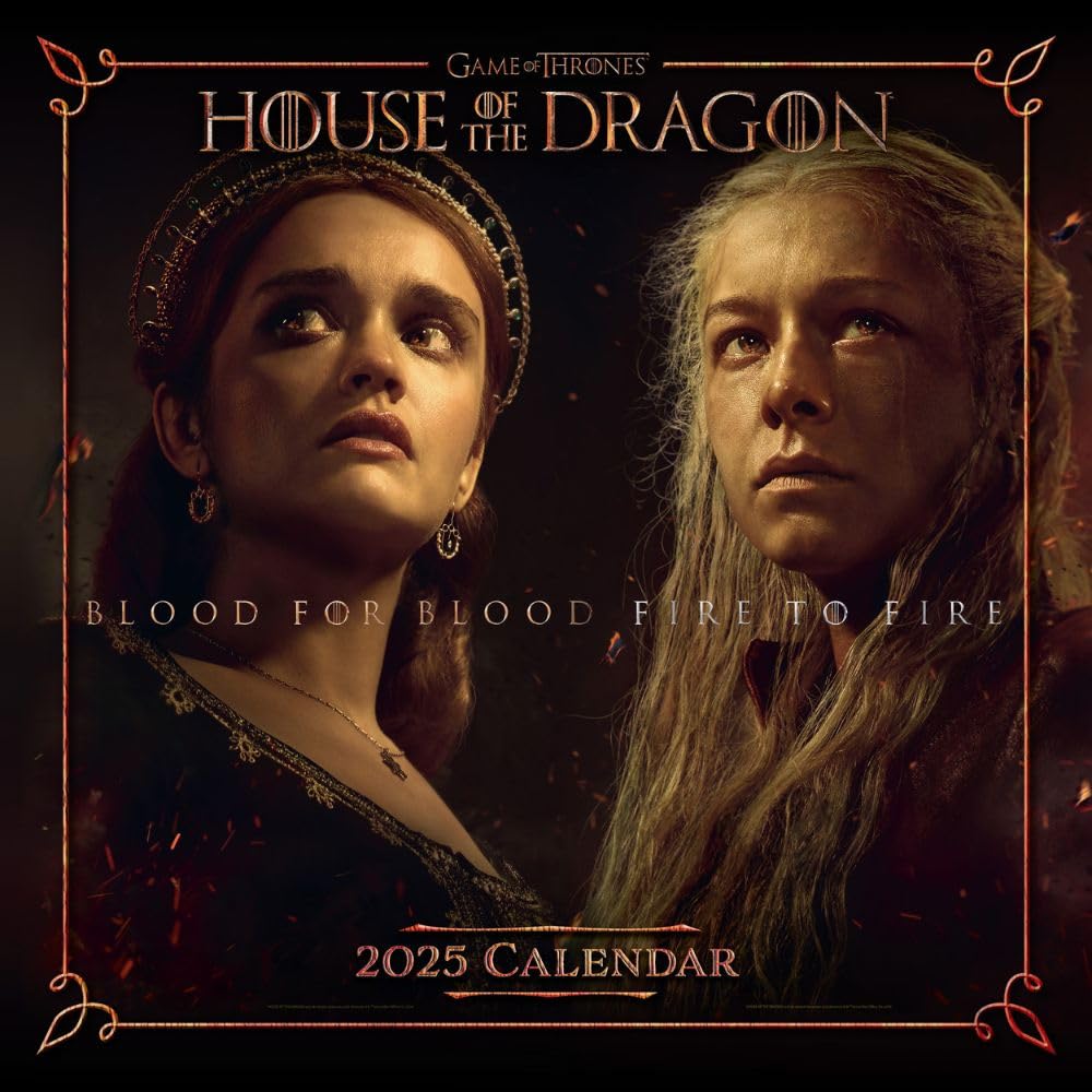 2025 House Of The Dragon - Square Wall Calendar