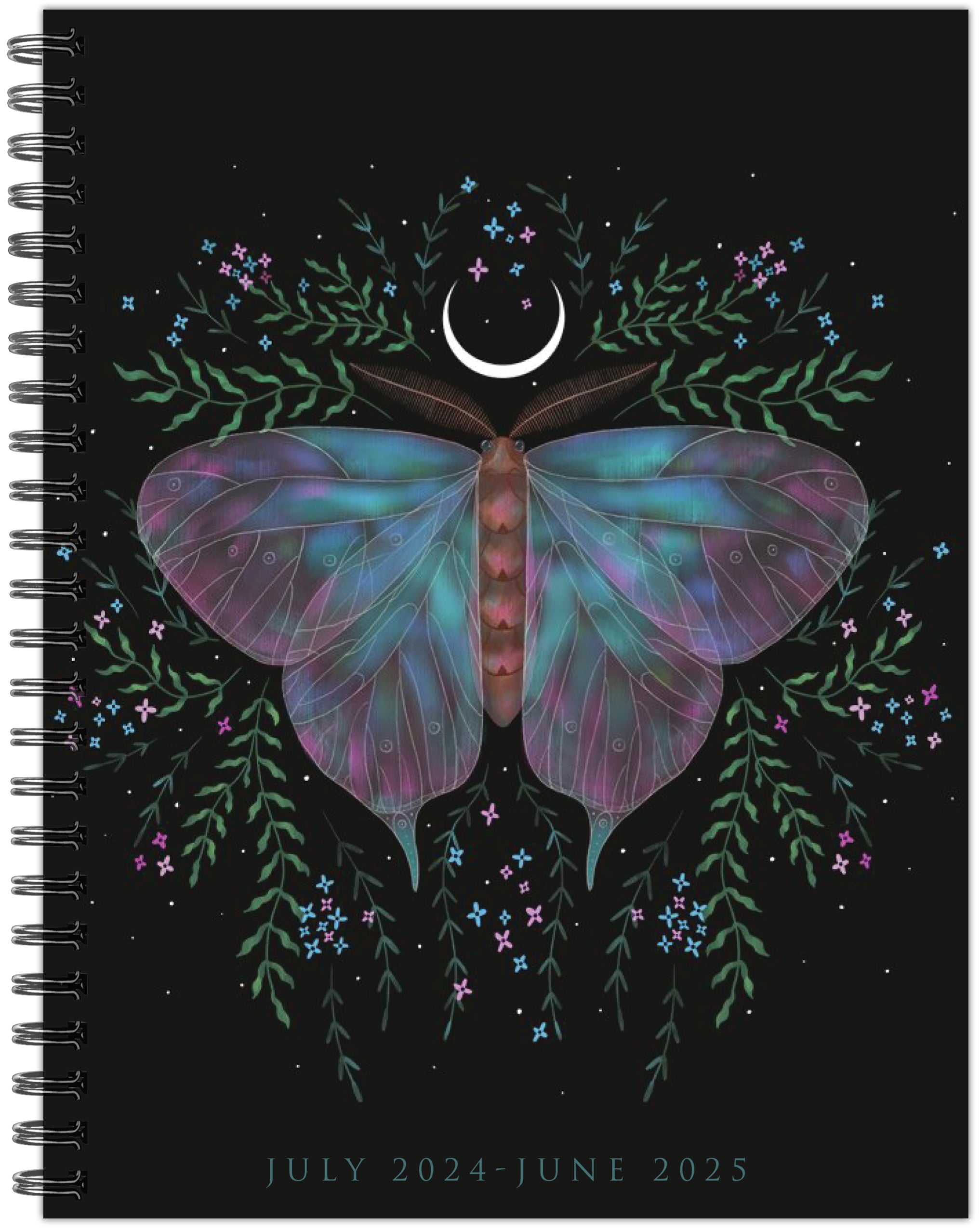 July 2024 - June 2025 Mystic Butterfly - Medium Weekly & Monthly Academic Year Diary/Planner