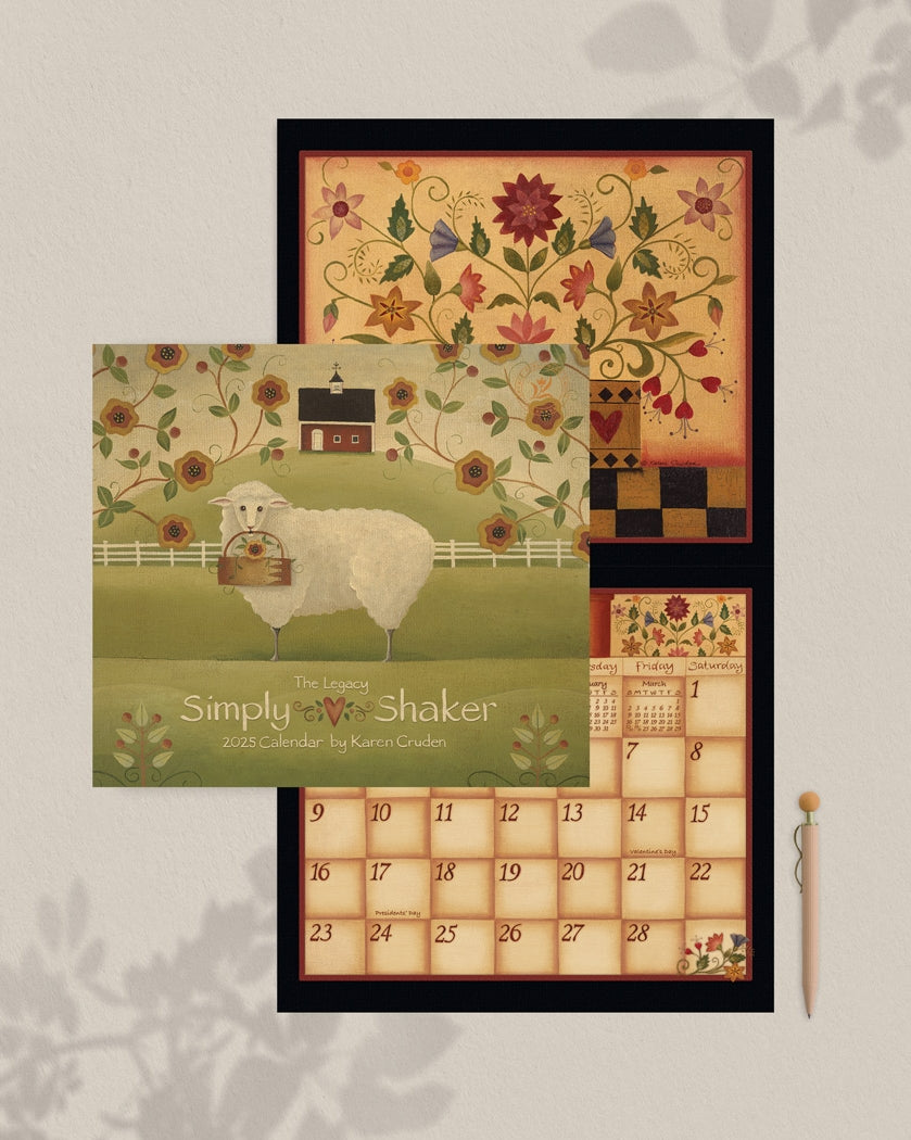 2025 Legacy Simply Shaker - Deluxe Wall Calendar