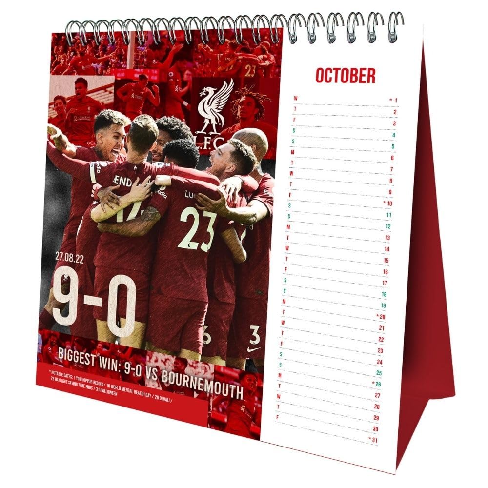 2025 Liverpool Fc - Desk Easel Calendar